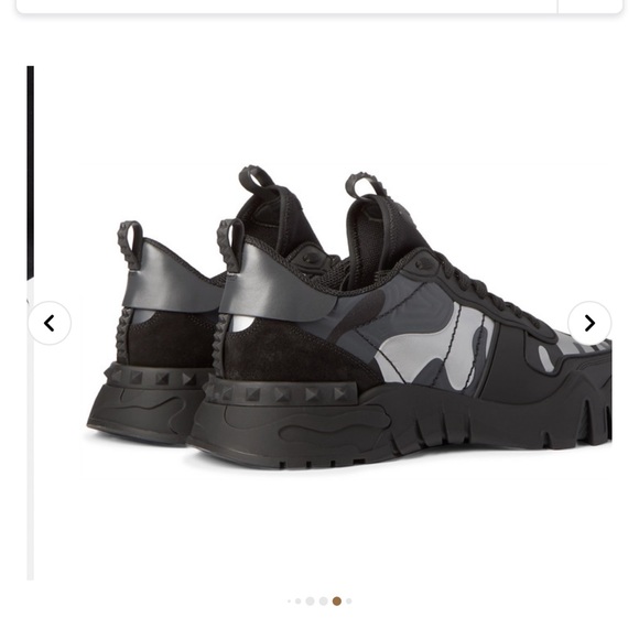 Valentino
Garavani Rockrunner Plus Rubber, Suede And Canvas Sneakers - Picture 9 of 11